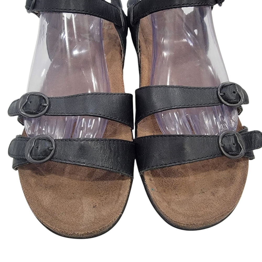 Dansko Janis Black Leather Ankle Strap Sandals Comfortable Women’s Size … - Picture 7 of 17